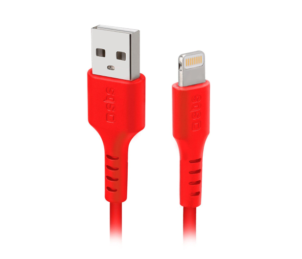 SBS USB-LIGHTNING MFI 1m Czerwony - 1463777 - zdjęcie